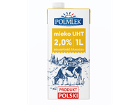 Pienas POLMLEK, 2 %,  UAT, 1l