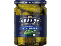 Marinuoti agurkai KRAKUS su krapais, 490g/240g