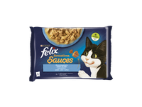 Konserv. kačių ėdalas FELIX su žuvimi padaže,4x85g, 340 g