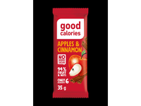 Datulių batonėlis GOOD CALORIES, su džiovintais obuoliais, anakardžiais ir cinamonu, 35 g