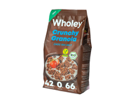 Ekologiška granola, WHOLEY, su šokoladu ir jūros druska, 300 g. LT-EKO-001