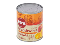 Konservuotų persikų puselės VERA, 820 g