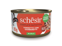 Kačių ėdalas SCHESIR CAT, su tunu ir krevetėmis, pilnavertis, 85 g