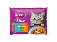 Kačių ėdalas WHISKAS DUO SURF&TURF, 4 x 85 g