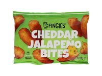 Čederio sūrio užkand. FINGIES JALAPENO, 250 g