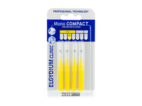 ELGYDIUM CLINIC MONO COMPACT, tarpdančių šepetėliai 1,0mm geltona spalva, 4 vienetai