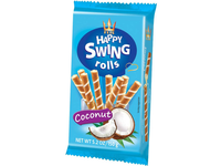 Happy Swing Vaflių suktinukai su kokosu, 150 g
