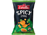 Sūrio ir aitriųjų paprikų skonio bulvių traškučiai ESTRELLA, 115g