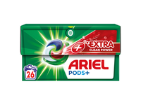 Skalbimo kapsulės Ariel Extra Clean, 26 vnt.