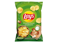Bulvių traškučiai LAY'S, grietinės ir miško grybų skonio, 130g