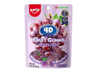 Guminukai AMOS 4D FRUIT GUMMY GRAPE BURST, 65 g