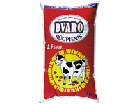 DVARO rūgpienis, 2,5%, plėvelėje, 0,9 kg