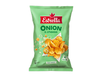 Bulvių traškučiai ESTRELLA, svogūnų ir sūrio skonio, 350 g