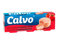 Nesmulkintas tunas pomidorų padaže CALVO, 240 g