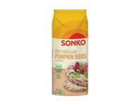 Ryžių paplotėliai SONKO su moliūgų sėkl. ir jūros dumbliais, 130 g