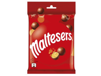 Pieninio šokolado saldainiai MALTESERS su traškiu įdaru, 135 g