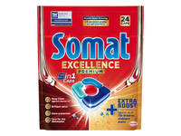 Indaplovių kapsulės SOMAT EXCELLENCE PREMIUM 5in1, 24 vnt.