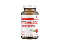 ECOSH Vitaminas C su erškėtuogėmis, 90 kapsulių