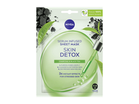 NIVEA SKIN DETOX lakštinė veido kaukė, prisotinta detoksikuojančio serumo, sudirgusiai odai