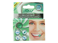 ROLLY MINI TOOTHBRUSH, mini kramtomas vienkartinis dantų šepetėlis, mėtų skonio, 6 vnt.