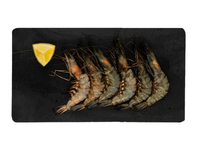 Atšildytos didžiosios krevetės su kiautais, nevirtos, 1 kg