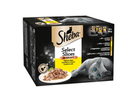 Konservuotas kačių ėdalas SHEBA, su paukštiena padaže, dėžutėje, 12 x 85 g