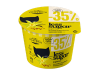 Jogurtas su vanile, linų sėm. VILKYŠKIŲ LESS SUGAR, 3,6 %, 200 g