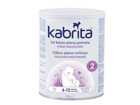 Ožkų pieno mišinys KABRITA 2, nuo 6 mėn., 800 g