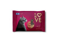 Kačių ėdalas su žuvimi pad. MY LOVE, 4 x 85 g
