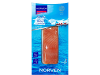 Šaltai rūkyta upėtakio filė ,su oda, NORVEN 180 g