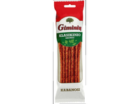 Karštai rūkytos GIMINIŲ kabanosi lazdelės, original,100 g, I rūšis