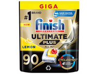 Indaplovių kapsulės FINISH Powerball Ultimate Plus Lemon, 90 vnt