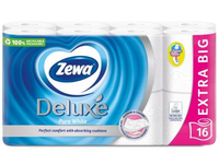 Tualetinis popierius ZEWA Deluxe Pure White, 3 sluoksnių, 16 vnt., 20, 7 m.