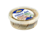 Silkių filė, su marinuotais svogūnais, 0,5 kg