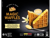 Šaldyti belgiški vafliai "Magic Waffles" su varškės kremo įdaru, 4 x 80 g