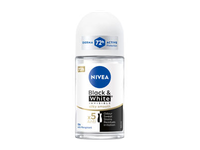 NIVEA BLACK&WHITE SILKY SMOOTH rutulinis antiperspirantas moterims, 50 ml