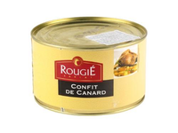 Ančių šlaunelių confit ROUGIE, su ančių riebalais, skardinėje, 4 - 5 vnt, 1,35 kg