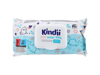 Drėgnos servetėlės, KINDII PURE WATER 99%, 60 vnt