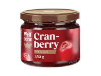 Spanguolių uogienė WELL DONE, 350 g