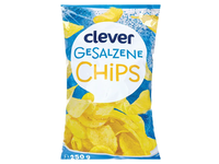Bulvių traškučiai su druska CLEVER, 150 g