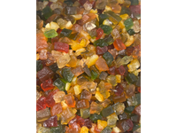 Cukruoti vaisių kubeliai, 6x6 mm, 10 kg