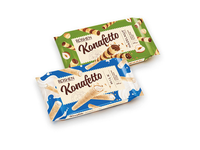 Vaflių ritinėliai KONAFETTO (2 rūšių), 140 g