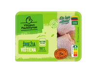 Šviežios viščiukų broilerių blauzdelės VILNIAUS PAUKŠTYNAS, užauginta be antibiotikų, 500 g