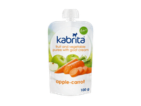 Tyrelė KABRITA su ožkų pienu,obuol. ir mork.,nuo 6 mėn.,100g, 100 g