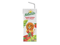 Naturalis Obuolių ir vynuogių nektaras 0,2 L