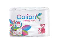 Tualetinis popierius COLIBRI FAMILY PACK, 24 vnt.