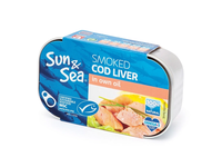 Rūkytos menkių kepenėlės SUN&SEA, 120 g