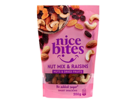 Riešutų ir razinų mišinys NICE BITES, 200 g