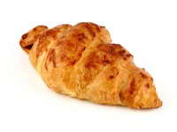 Prancūziškas sviestinis kruasanas su kumpiu ir sūriu, 80 g