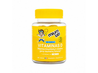 MIUM LAB KIDS maisto papildas VITAMINAS D VAIKAMS. Nuo 3 metų! 30 guminukų.